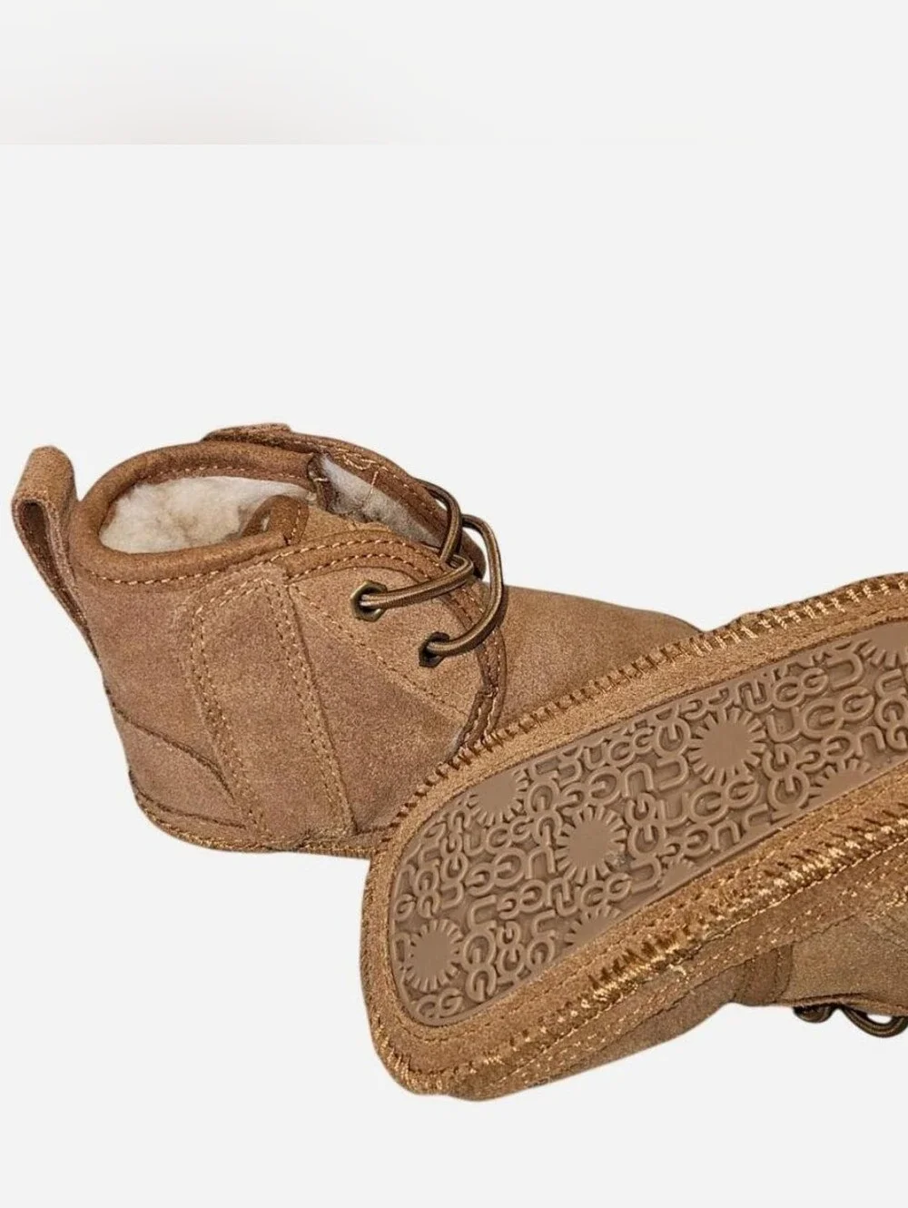 UGG Kids Chestnut Suede Booties - Chestnut Brown